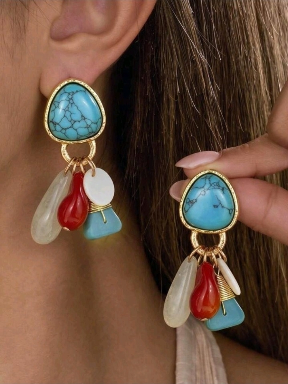 Multistone Earrings